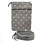 Preview: Handtasche Patchwork Crossbag Stoff Sterne grau